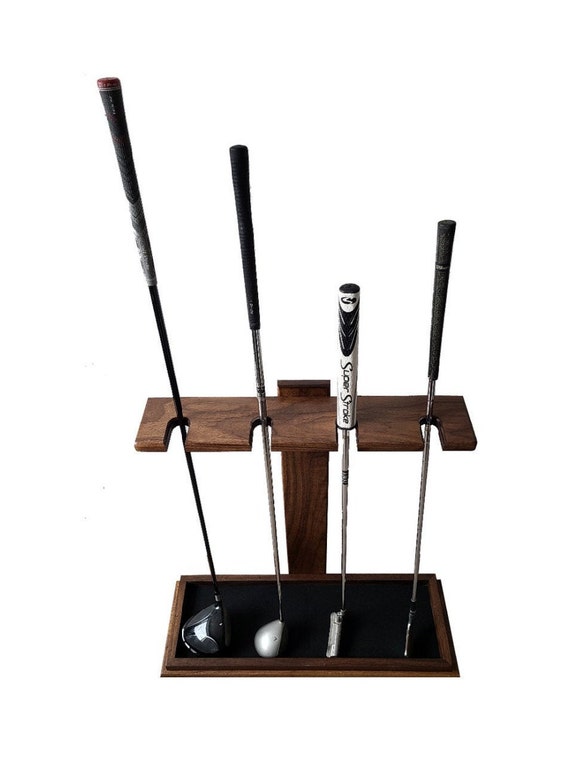 Golf Club Floor Stand Display Rack Holds 4 Clubs Side by Etsy