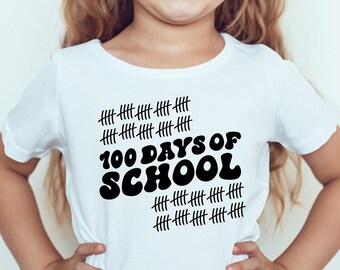 100 Days of School SVG PNG | Tally Marks Teacher Design (Digital Download)