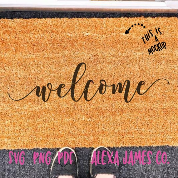 Download Welcome svg Welcome Mat SVG Door Mat svg Home Decor svg | Etsy
