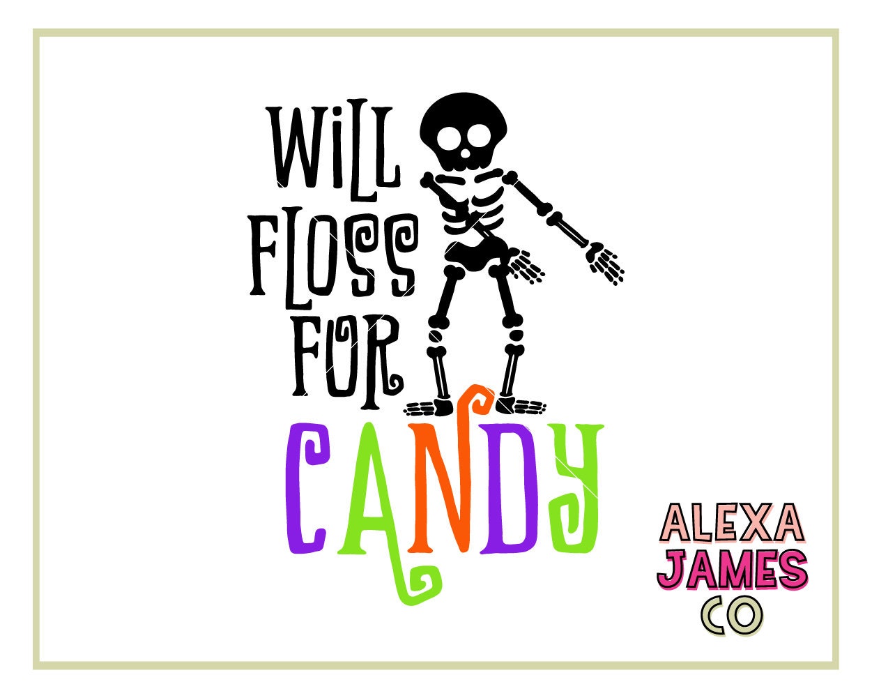 Download Halloween SVG Will Floss for Candy Trick or Treat Flossing ...