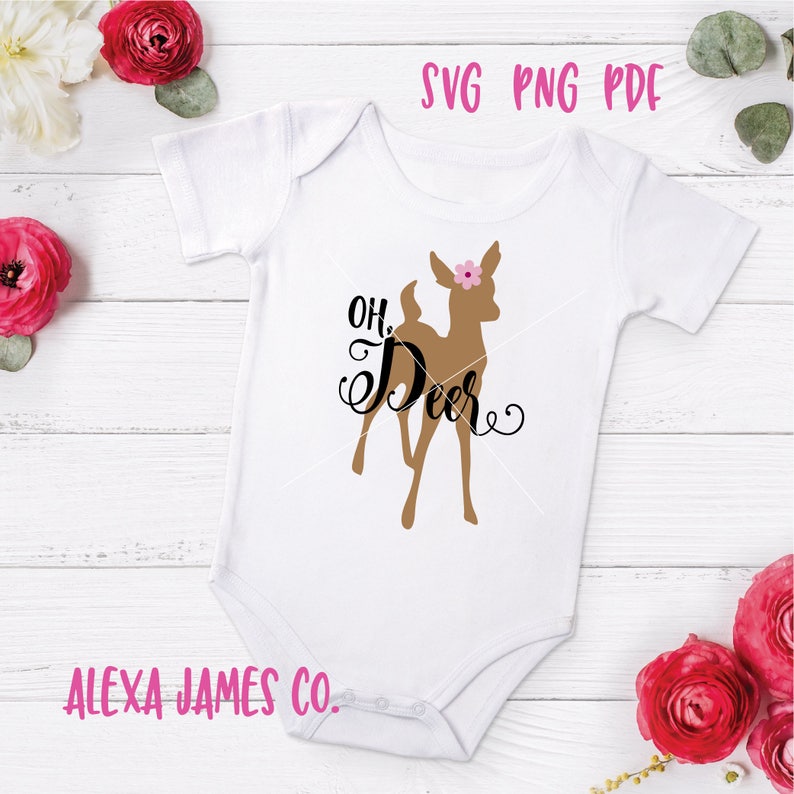 Download Oh Deer SVG SVG Cut File Baby Girl SVG Little deer svg Doe | Etsy