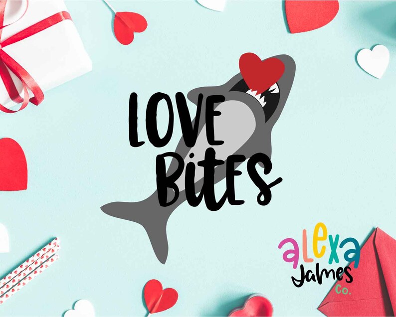 Download Valentine svg Love Bites svg Shark Love svg SVG Cut File ...