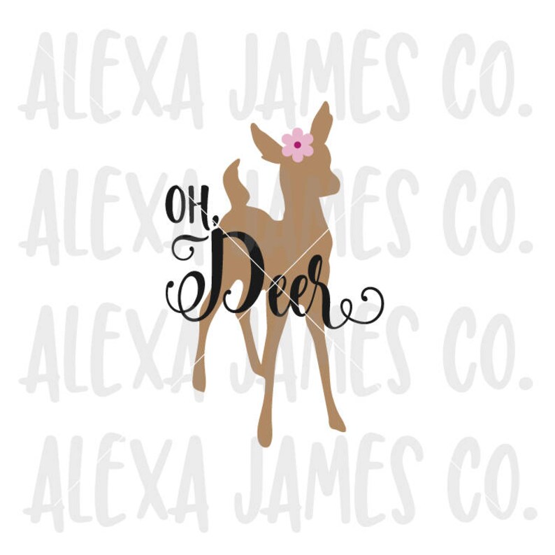 Download Oh Deer SVG SVG Cut File Baby Girl SVG Little deer svg Doe ...