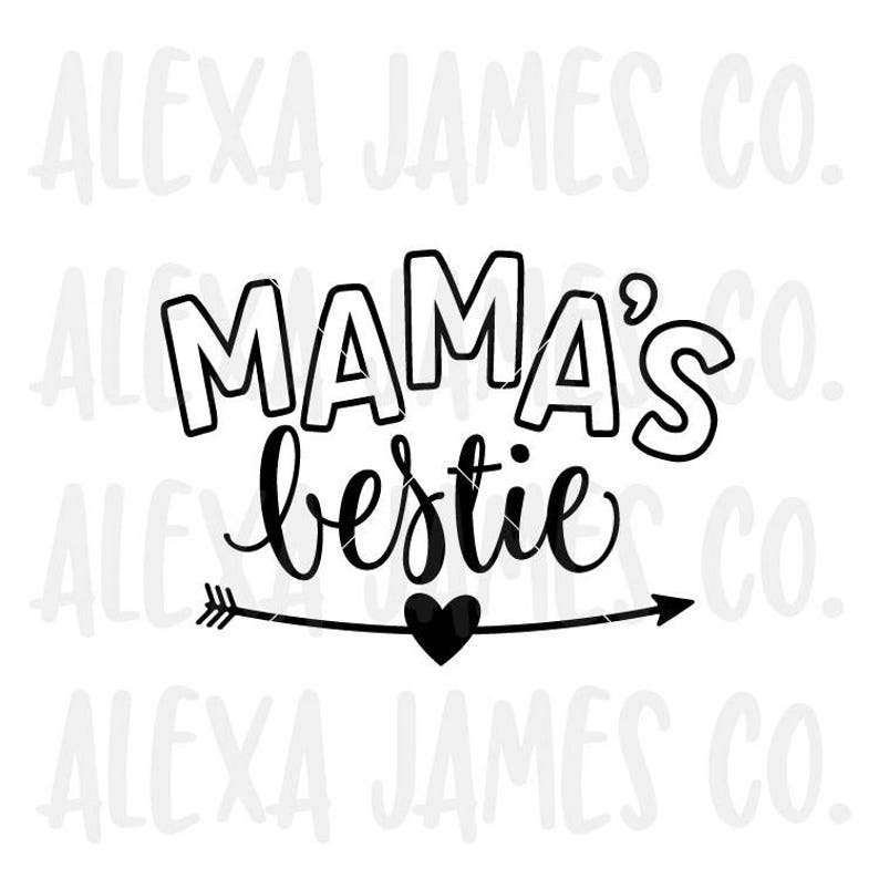 Download Mama's Bestie SVG Baby Girl SVG Mom is My Bestie svg | Etsy
