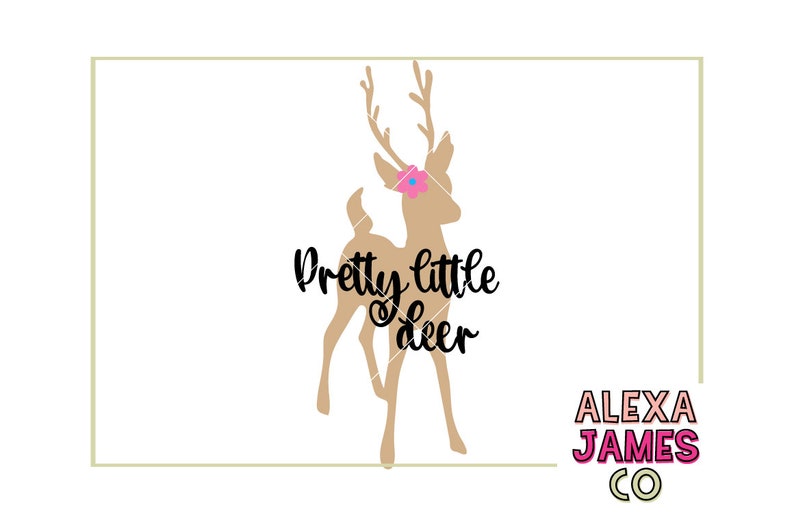 Download Pretty Little Deer SVG Baby Deer svg SVG Cut File Baby ...