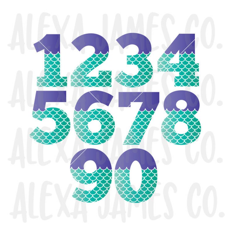 Free Free 250 Mermaid Numbers Svg SVG PNG EPS DXF File