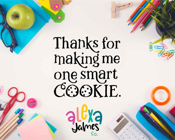 Download One Smart Cookie Svg Teacher Potholder Svg Best Teacher Svg Etsy