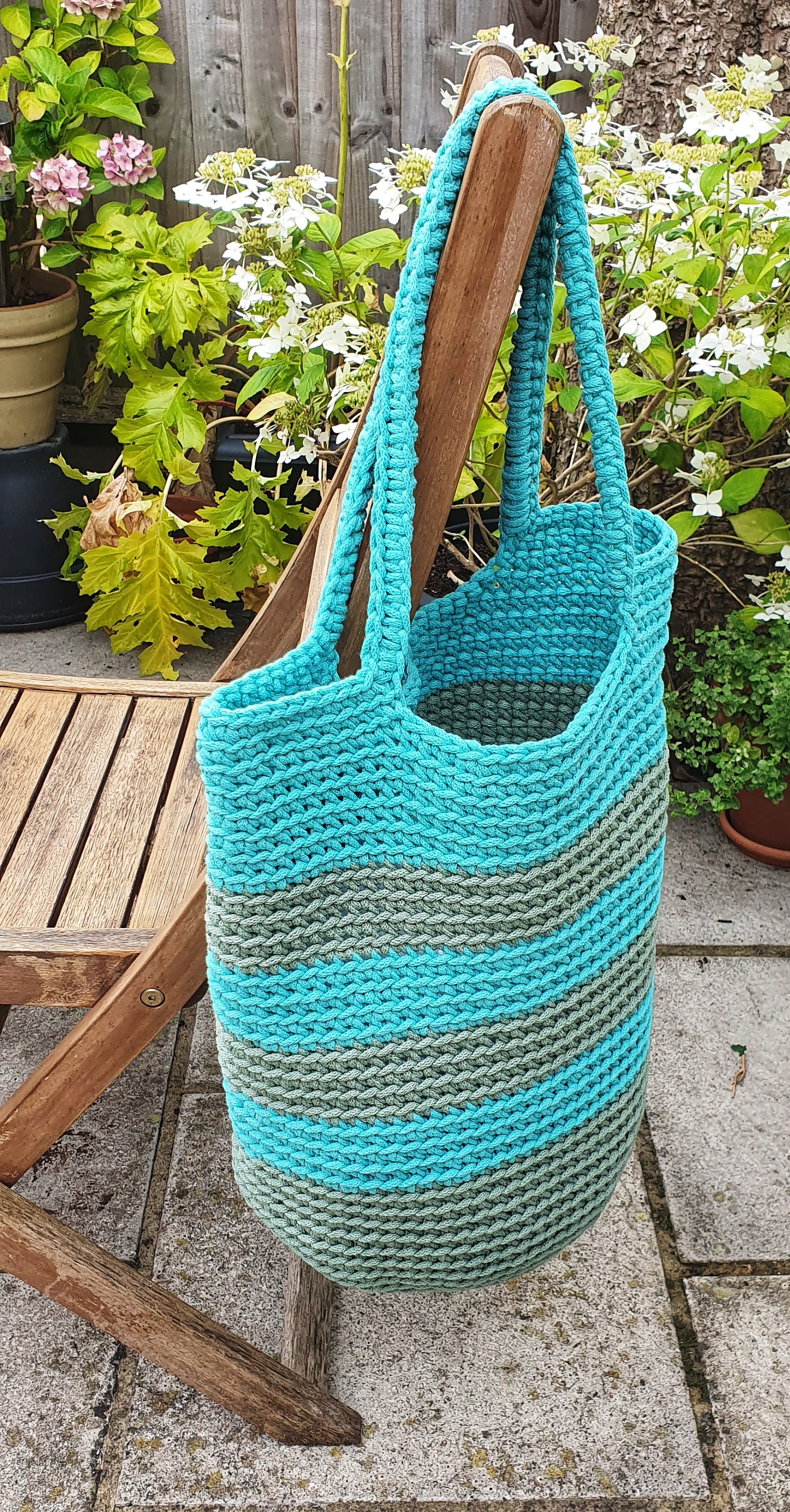 Handmade crochet handbag/summer bag/beach bag 'Minty | Etsy
