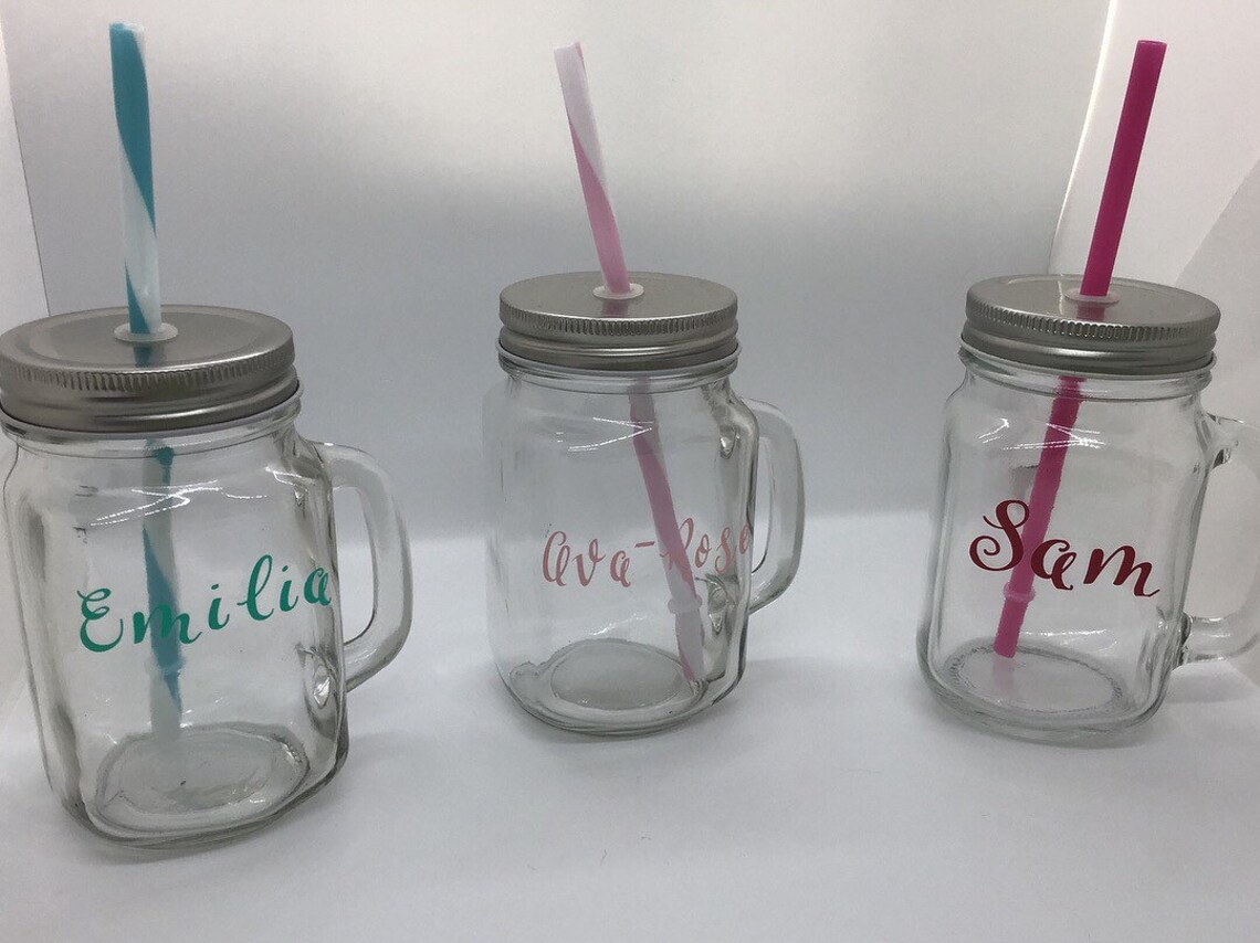 Personalised Mason Jars Etsy UK