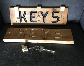 Wooden key rack