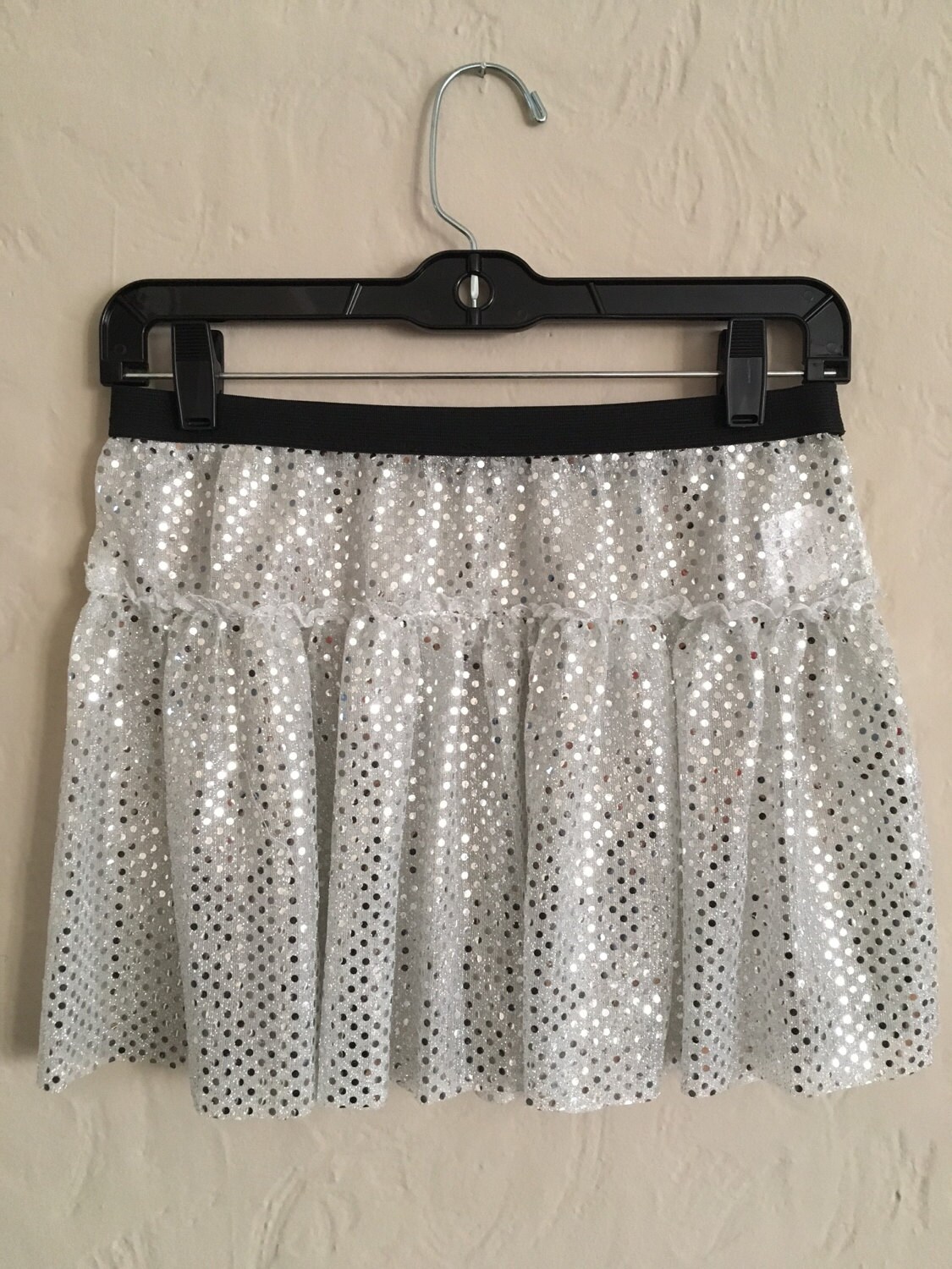 sequin running skirt