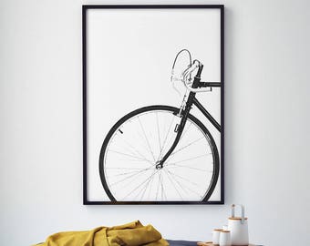 Cycling poster, bicycle poster, bike print, bicycle wall art, bicycle art, bicycle art posters, cyclist gift, bike gift, printable wall art