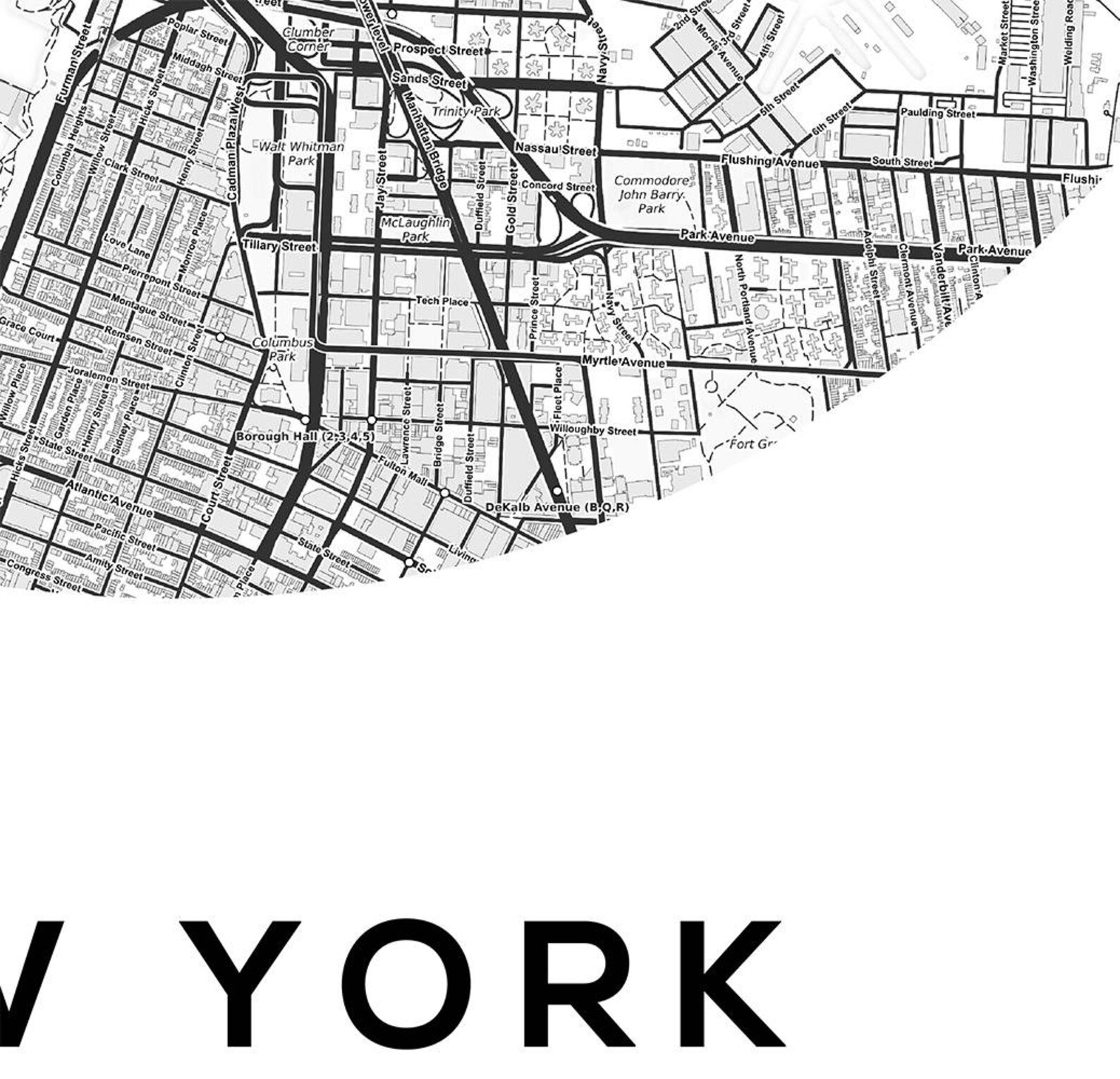 New York City Map NY Map Art Modern Minimalist NYC Map Etsy UK