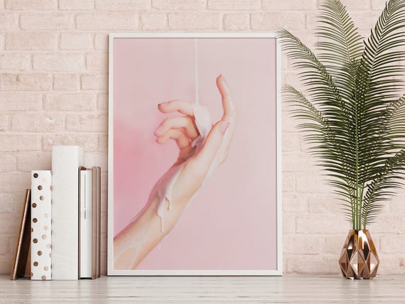 Sensual Wall Art Print - Minimalist Fashion Poster, Modern Abstract Female Figure Home Decor (Digital Download)