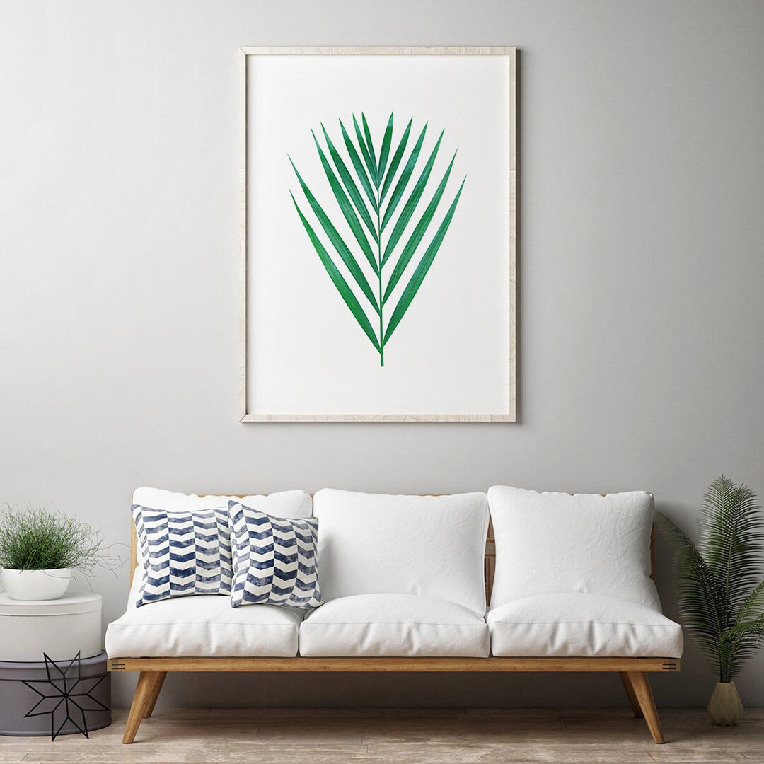 Leaf Print, Modern Art, Digital Print, Tropical Leaf, Wall Art