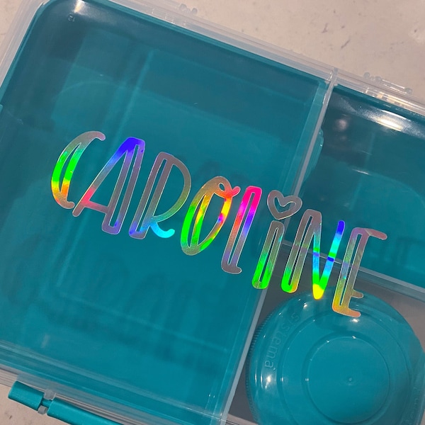 Holographic FREE SHIP Personalized Name Stickers * Labels for Back to School*Custom*Decals for Summer Camp Bachelorette Cups*2 3 4 5 6 in