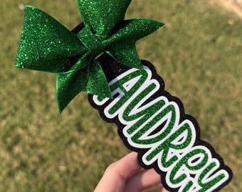 Customized Glitter Bag Tags - Cheer, Dance, Gymnastics, Volleyball