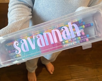 Holographic Name Stickers: 5-Inch Personalized Decals