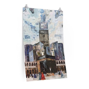 Kaaba Poster, Makka, Islamic Poster, Islamic Wall Art, Islamic Gift, Ramadan Decor