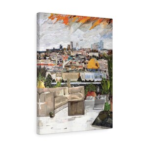 Kuppel des Felsens Patio Ansicht, Qualität Leinwand Wand Kunstdruck, bereit zum Aufhängen Wand Kunst Home Decor