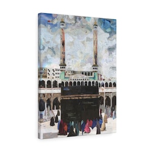 The Women of Makkah, Quality Canvas Wall Art Print, Ready to Hang Wall Art Home Decor