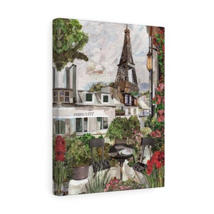 Eiffel Tower, Paris, France, Quality Canvas Wall Art Print, Ready to Hang Wall Art, Home Decor