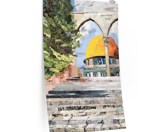 Palestine Poster, Dome of the Rock, Palestine Art, Jerusalem Art, Islamic Wall Art, Islamic Poster, Islamic Gift