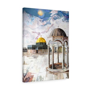 Jerusalem, Palestine Art, Quality Canvas Wall Art Print, Ready to Hang Wall Art Home Decor