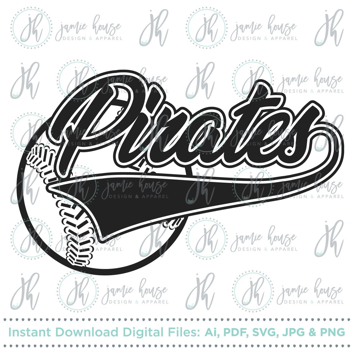 Pirates Baseball Pirates Softball SVG Cut File vintage - Etsy