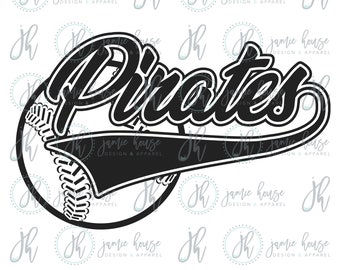 Pirates Baseball Pirates Softball SVG Cut File vintage - Etsy