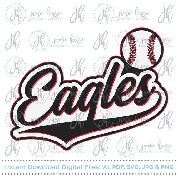 Download Eagles Baseball Eagles Softball Svg Cut File Eagles Script Etsy