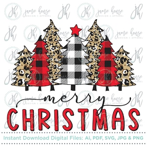 Download Buffalo Plaid Christmas Trees Svg Etsy SVG Cut Files