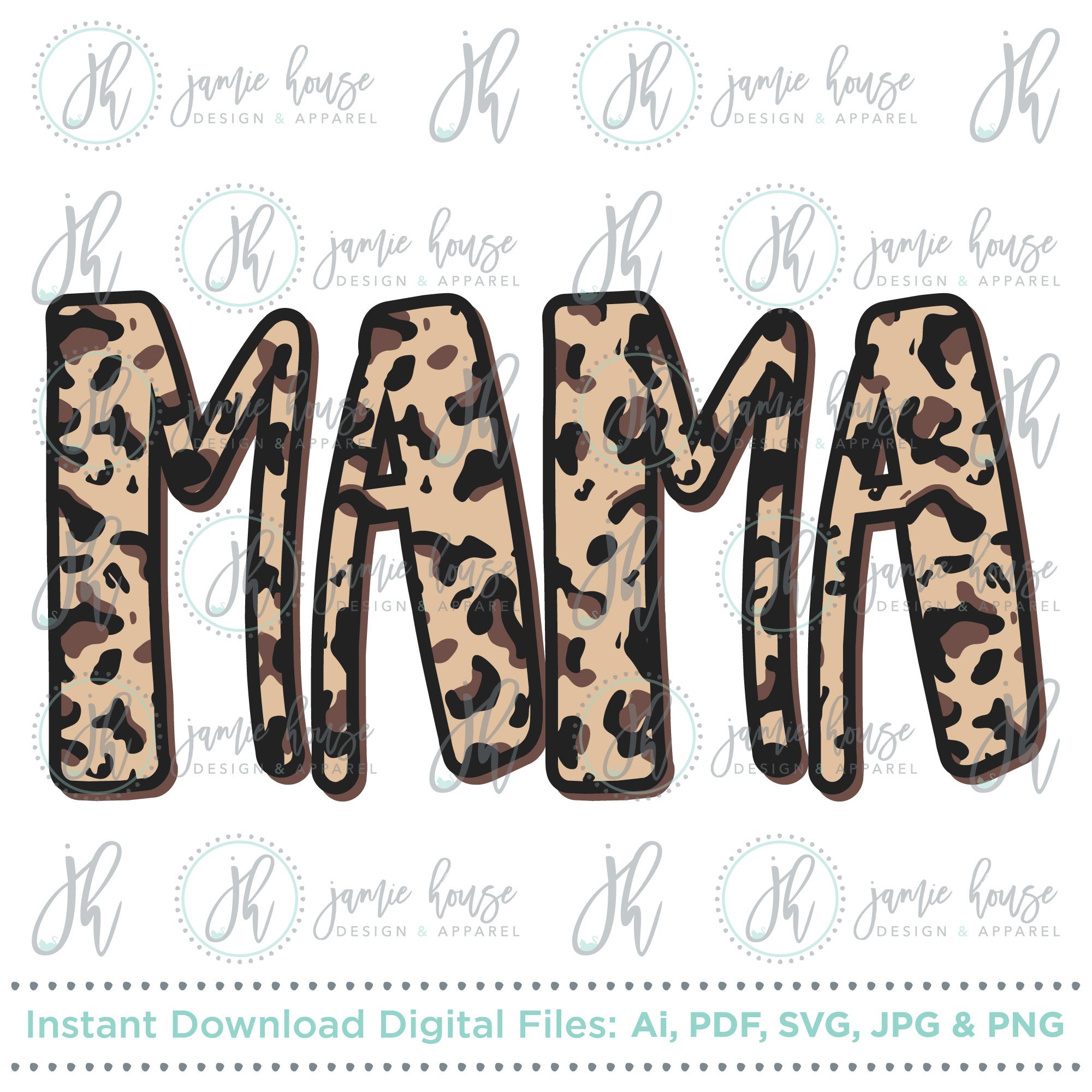 Download Mama Leopard Print SVG Cut File Cheetah Print Animal Print ...