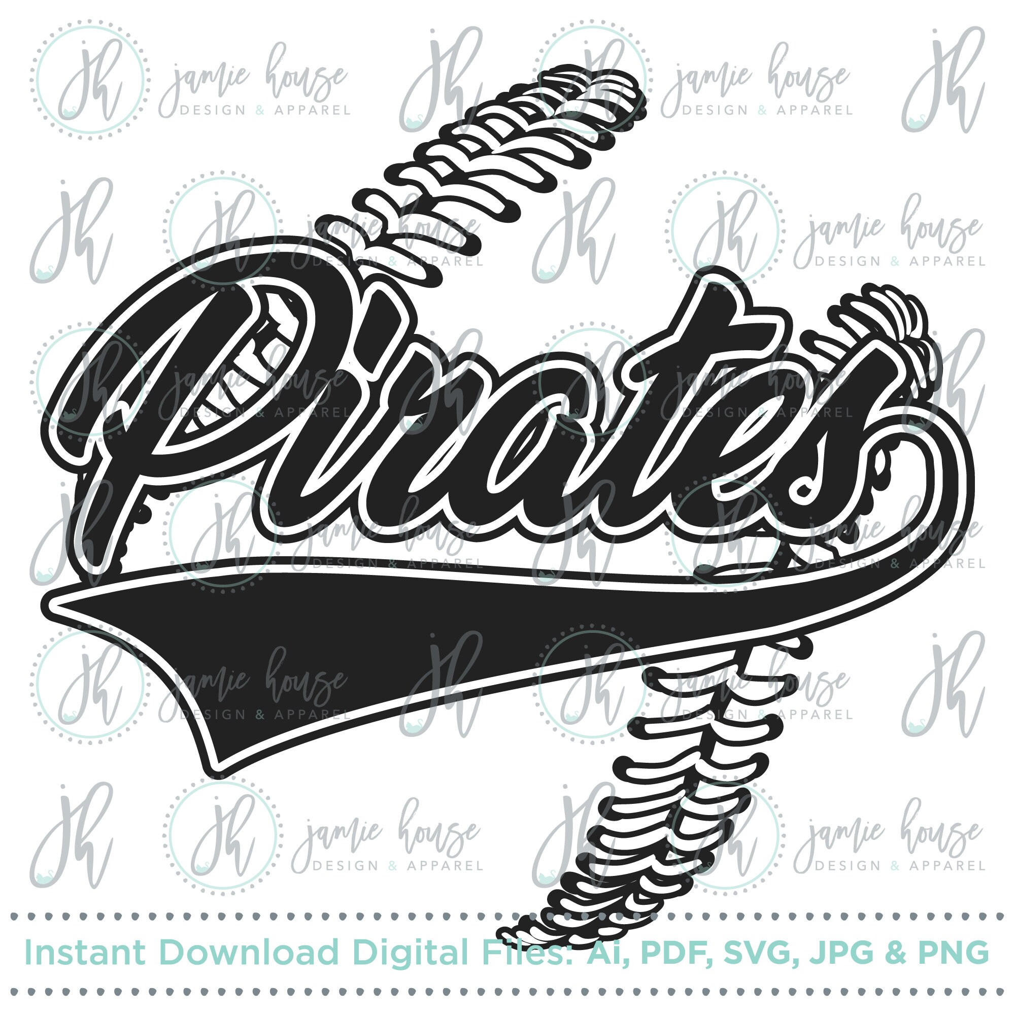 Pirates Baseball Pirates Softball SVG Cut File Pirates | Etsy