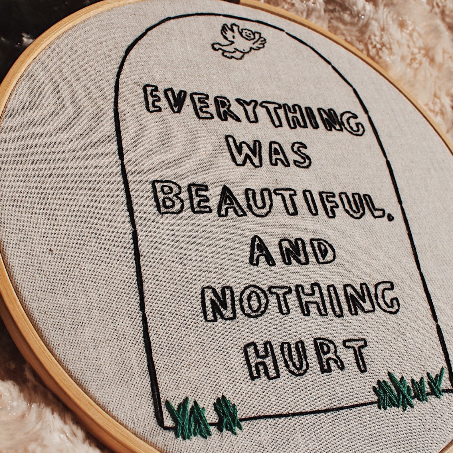 Kurt Vonnegut Everything Was Beautiful and Nothing Hurt - Etsy UK