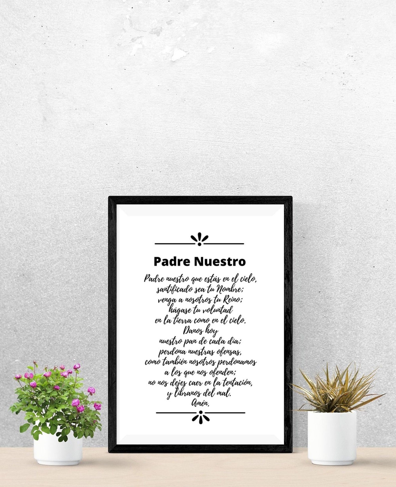 Oracion Padre Nuestro Spanish Bible Scriptureescritura | Etsy