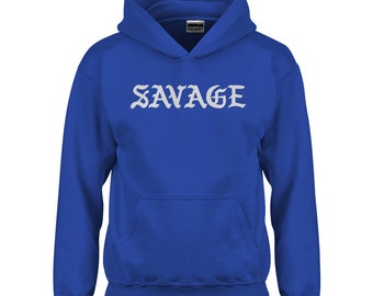 Savage Kids Hoodie - Etsy
