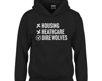 Housing Healthcare Dire Wolves Youth Hoodie