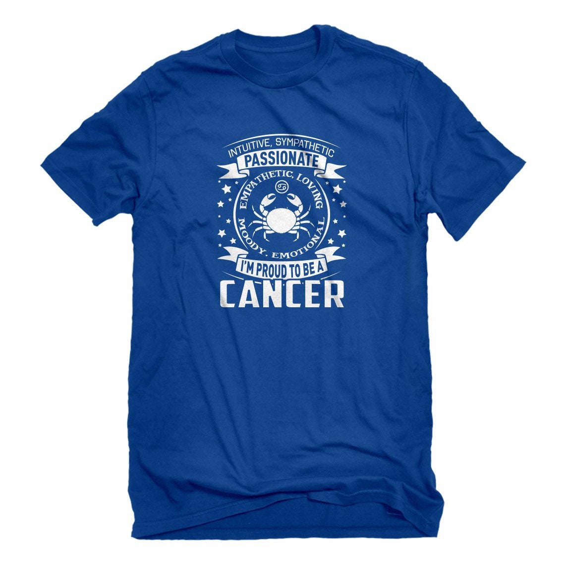 Mens Cancer Astrology Zodiac Sign Unisex T-Shirt, image size:1140x1140