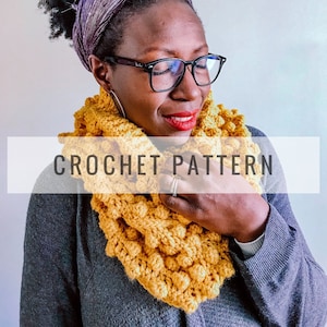 Renaissance Crochet Cowl PATTERN / Crochet Pattern / Bobble Cowl Pattern / Cowl Pattern / Scarf Pattern / Instant Download Pattern / PDF