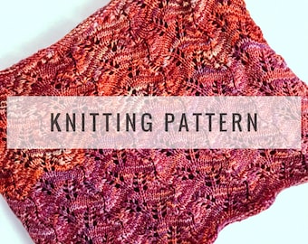 Knit Autumn Leaves Cowl PATTERN / Knit Pattern / Knitting Pattern / Cowl Pattern / Scarf Pattern / Instant Download Pattern / PDF