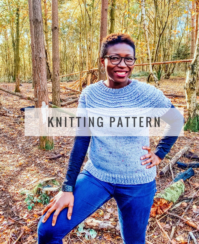 Julia Yoke Sweater PATTERN / Knit Pattern / Pullover Pattern / Sweater Pattern / Yoke Sweater Pattern / Instant Download Pattern / PDF image 1