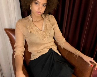 WRAP SKIRT/sexandthecity/slow fashion/wrapskirt/blackskirt/ /longskirt/crepe/nordic fashion/designerskirt/danish design/skirts/new