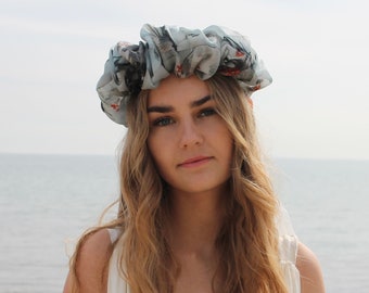 HEADBAND SILK ORGANZA/ sccrunchie /slow fashion/hand made/new ss22/sex and the city/ties/bridal/gifts/silk/headband/limited/signature/