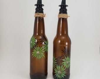 Painted Beer Bottles Etsy painted beer bottles etsy