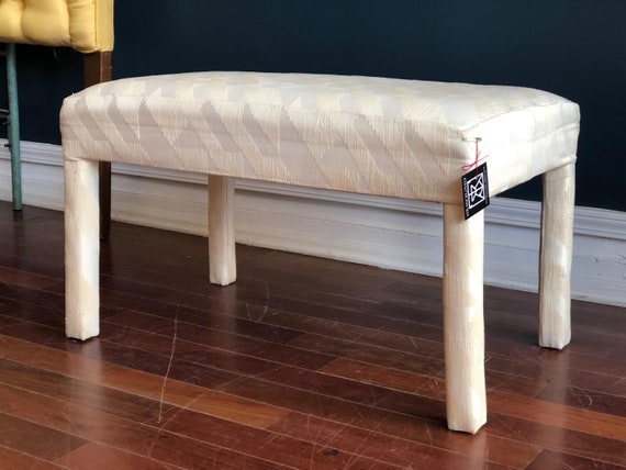 Vintage 1980s Cream Parsons Bench Etsy