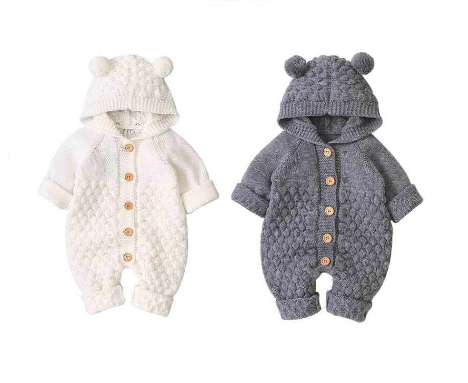 Korting Winkelen Casual Spotprent Geometrisch Sweater onesies voor baby's Knoop Baby & mama Baby