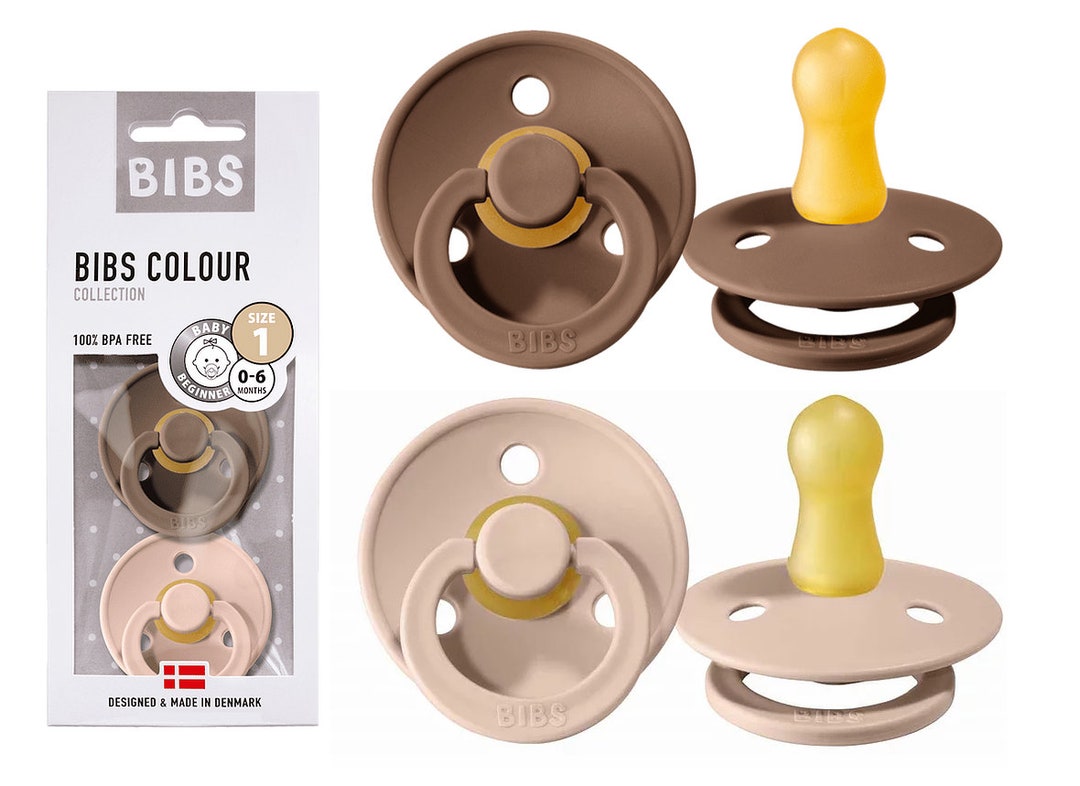 2 Pack BIBS Dummies Glow in the Dark Dummy Natural Rubber Etsy