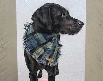 Custom Dog Portrait/Watercolor Dog Portrait/Custom Dog Painting/Custom Pet Gifts/Dog Painting/Dog Watercolor/Watercolor Dog Painting