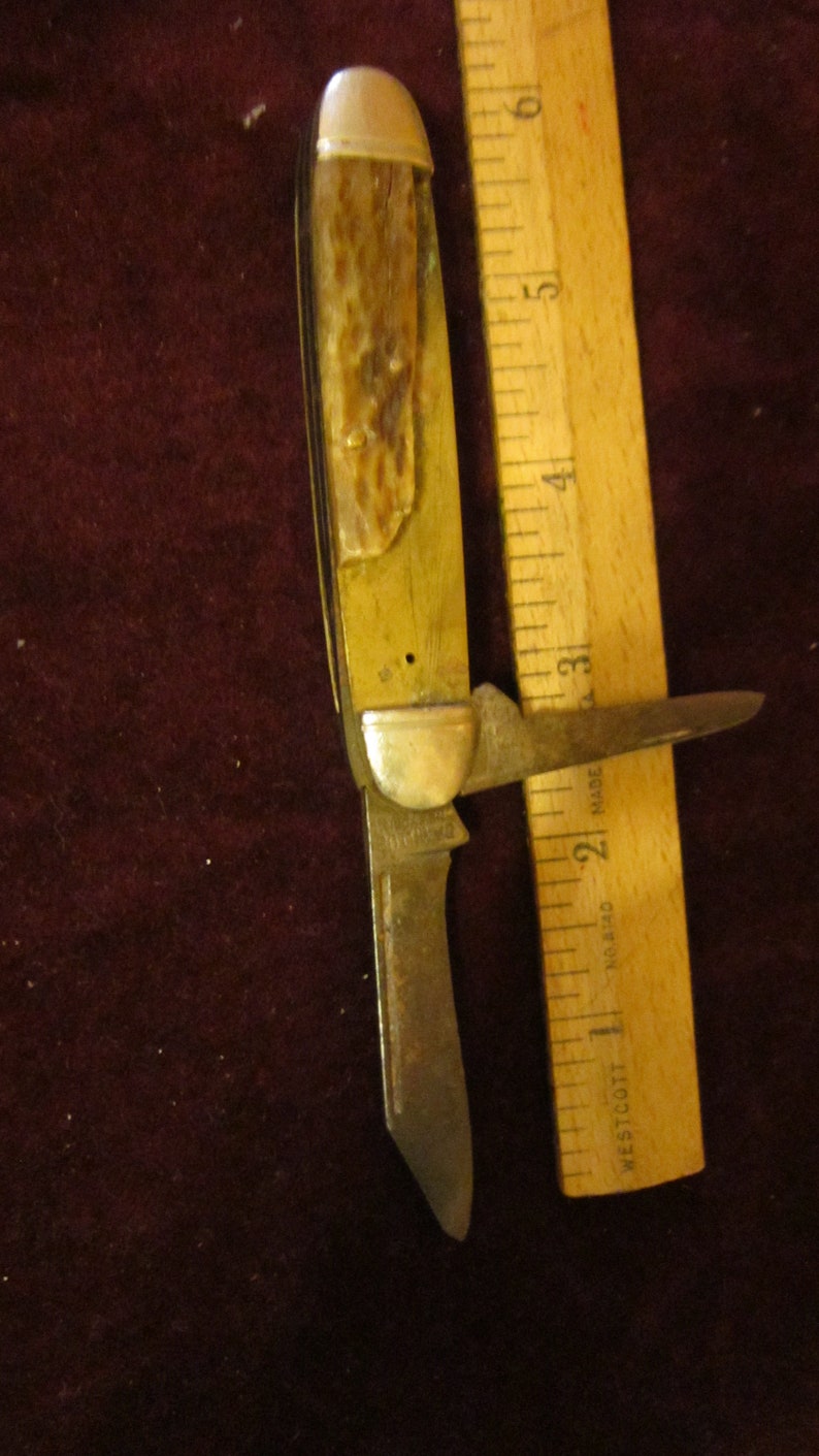 Camillus New York 16. HEAVY EQUAL END Jack Knife Brownstag Etsy